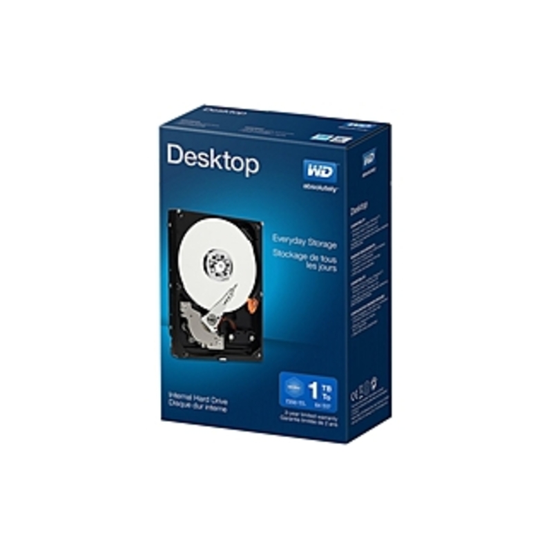 WD 1 TB Desktop Mainstream SATA 6 Gb/s Internal Hard Drive - SATA - 64 MB Buffer - 3.5-inch