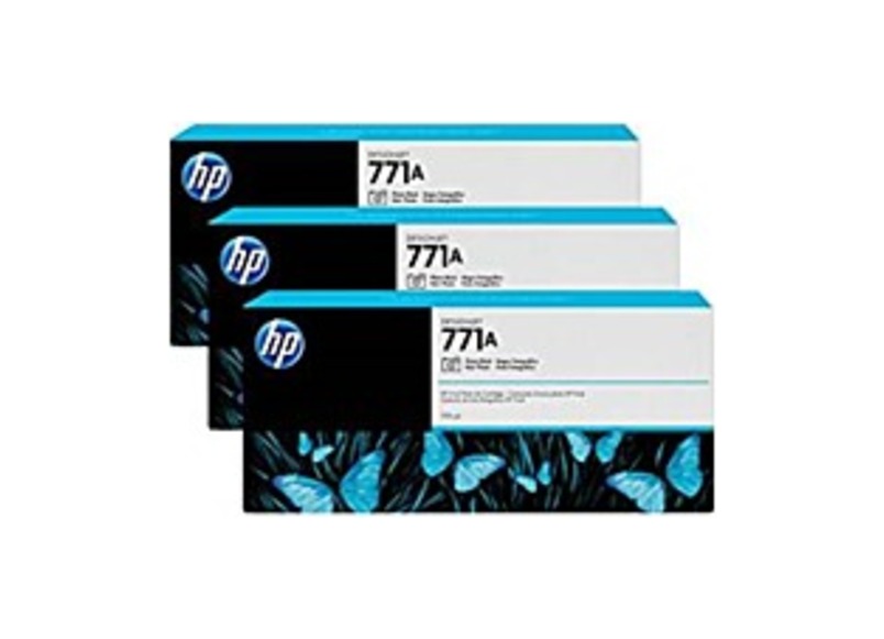 HP 771A Original Ink Cartridge - Photo Black - Inkjet - 3 / Pack