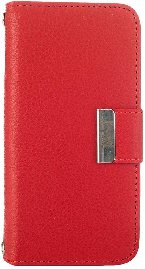 Kyasi KYSWS5C04 Signature Wallet Case for Samsung Galaxy S5 Phone - Red Hot
