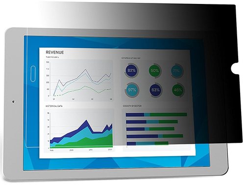 3M PFTAP007 Privacy Filter for Apple iPad Pro - Landscape - Black