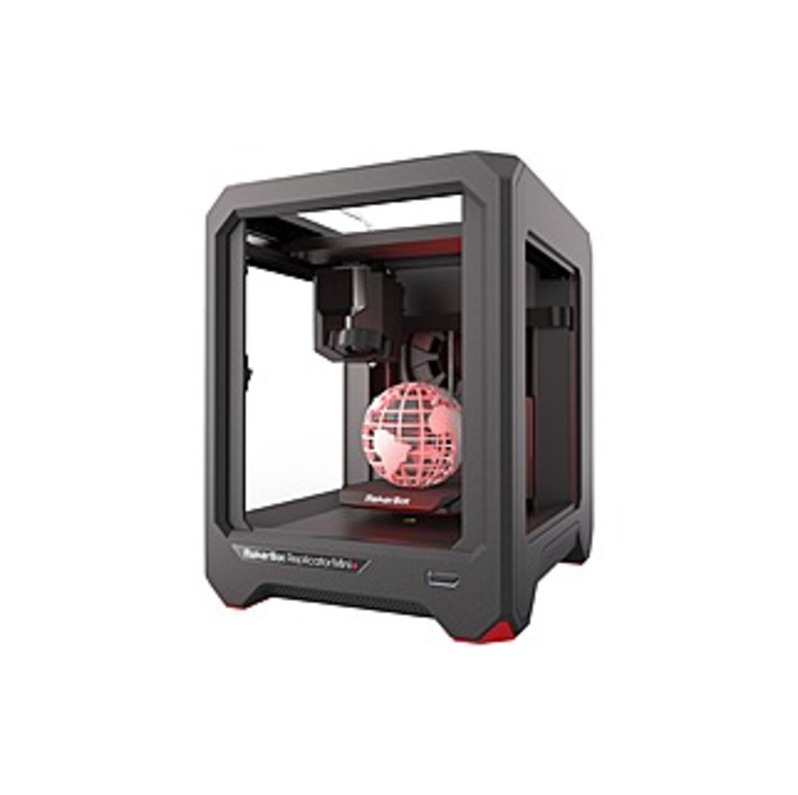 MakerBot Replicator Mini+ 3D Printer - 4.96" x 4.96" x 3.98" Build Size - Fused Deposition Modeling - Single Jet - 3.9 mil Layer - 68.9 mil Filament -