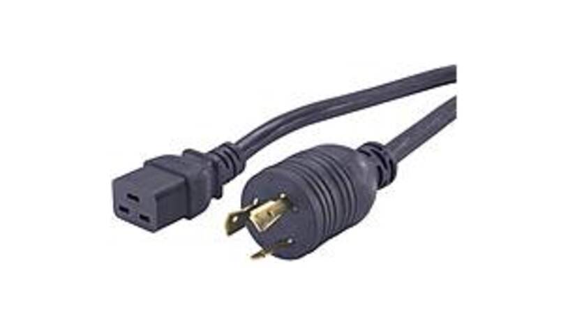 APC AP9871 12 Feet Standard Power Cord - 1 X Power IEC 320 EN 60320 C19 - Female, 1 X Power NEMA L6-20 - Male - Black