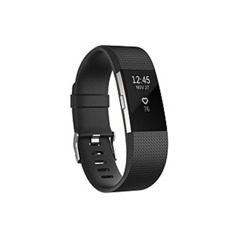Fitbit Charge 2 Smart Band Large - Wrist - Accelerometer, Altimeter, Optical Heart Rate Sensor - Calendar, Silent Alarm, Alarm, Text Messaging - Heart