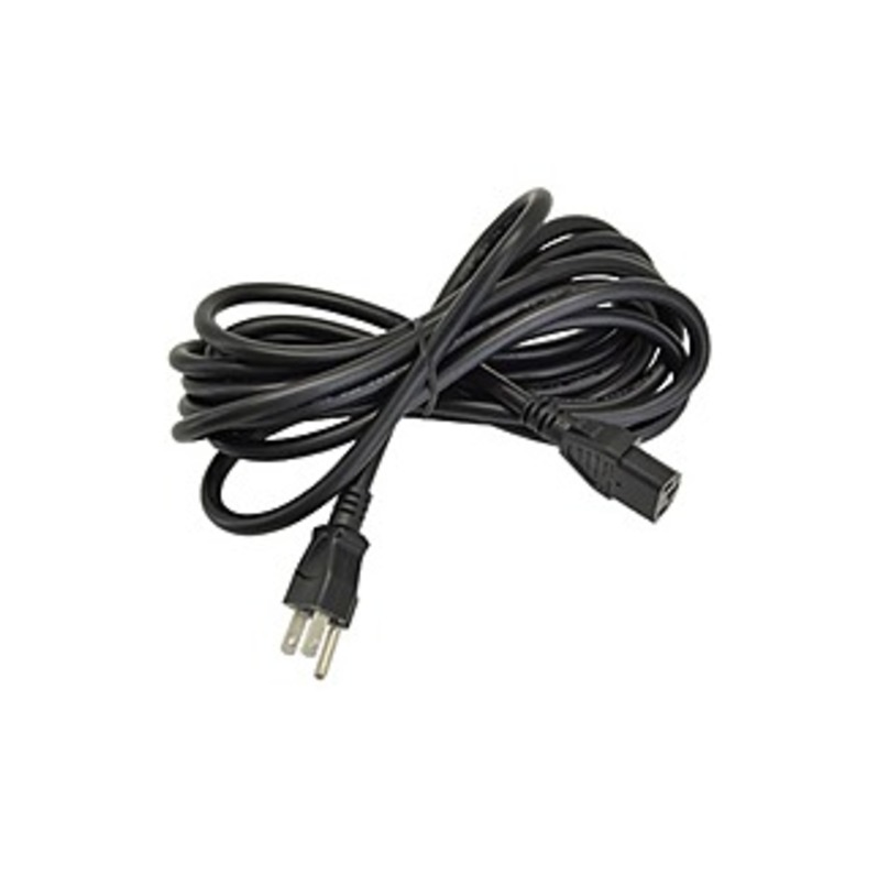 Ergotron 10-ft. Power Cord - 125 V AC Voltage Rating - 10 A Current Rating - Black