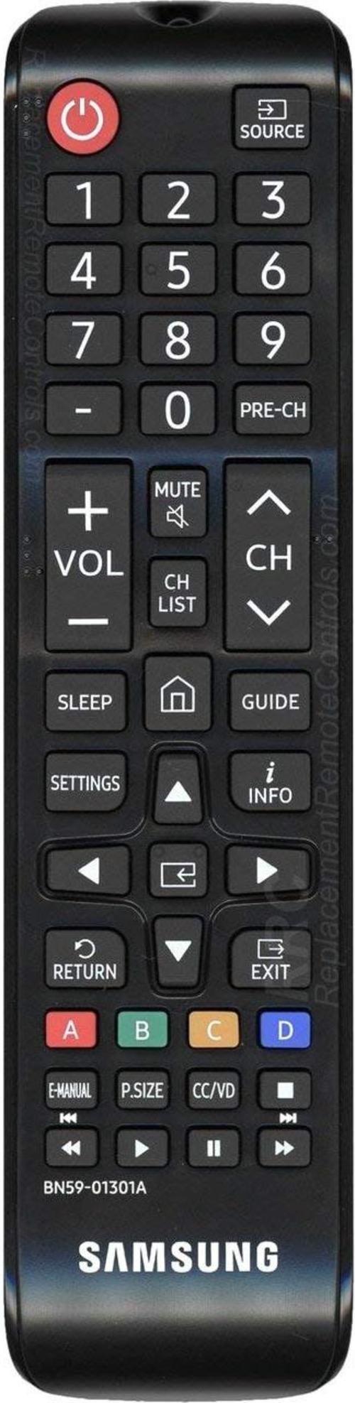 Samsung BN59-01301A Remote Control for Smart LED TV - 2 x AAA Battery Required