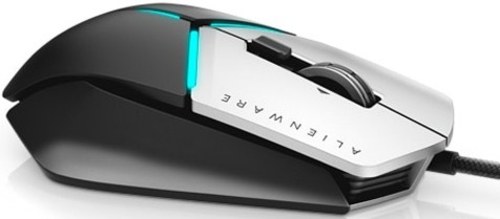 Dell AW958 7XGRK Alienware Elite Gaming Mouse with AlienFX RGB Lighting - 12000 dpi - Black, Silver