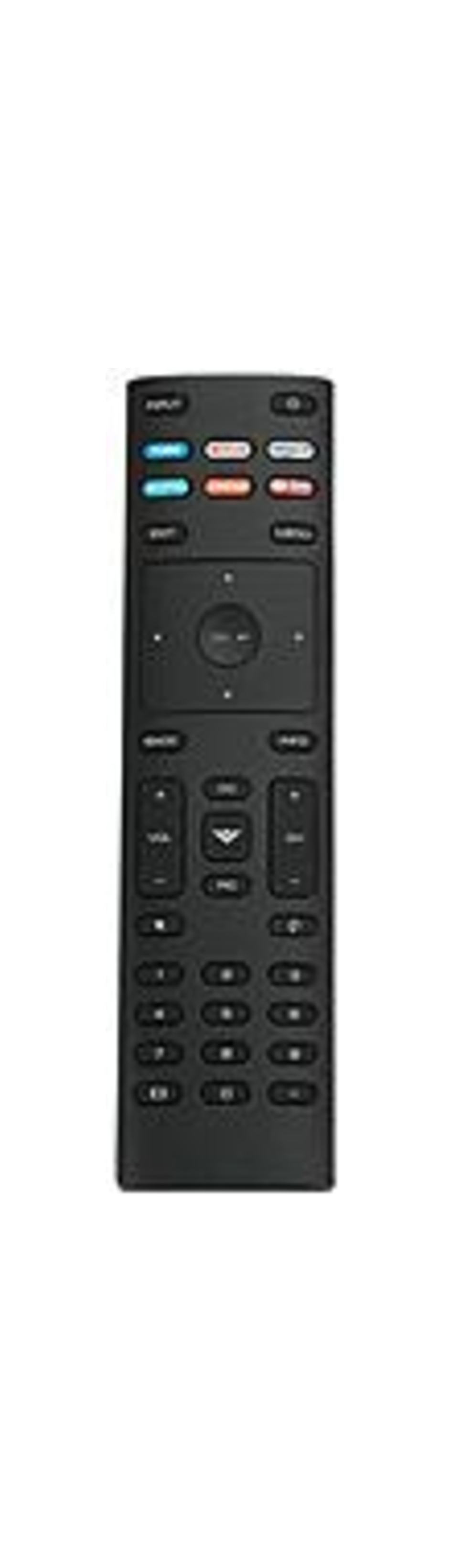 Vizio XRT136 Remote Control for P55-F1, P65-F1, P75-F1, D24f-F1, D43f-F1, D50f-F1, E65-E1 Smart TV - 2 x AAA Battery Required