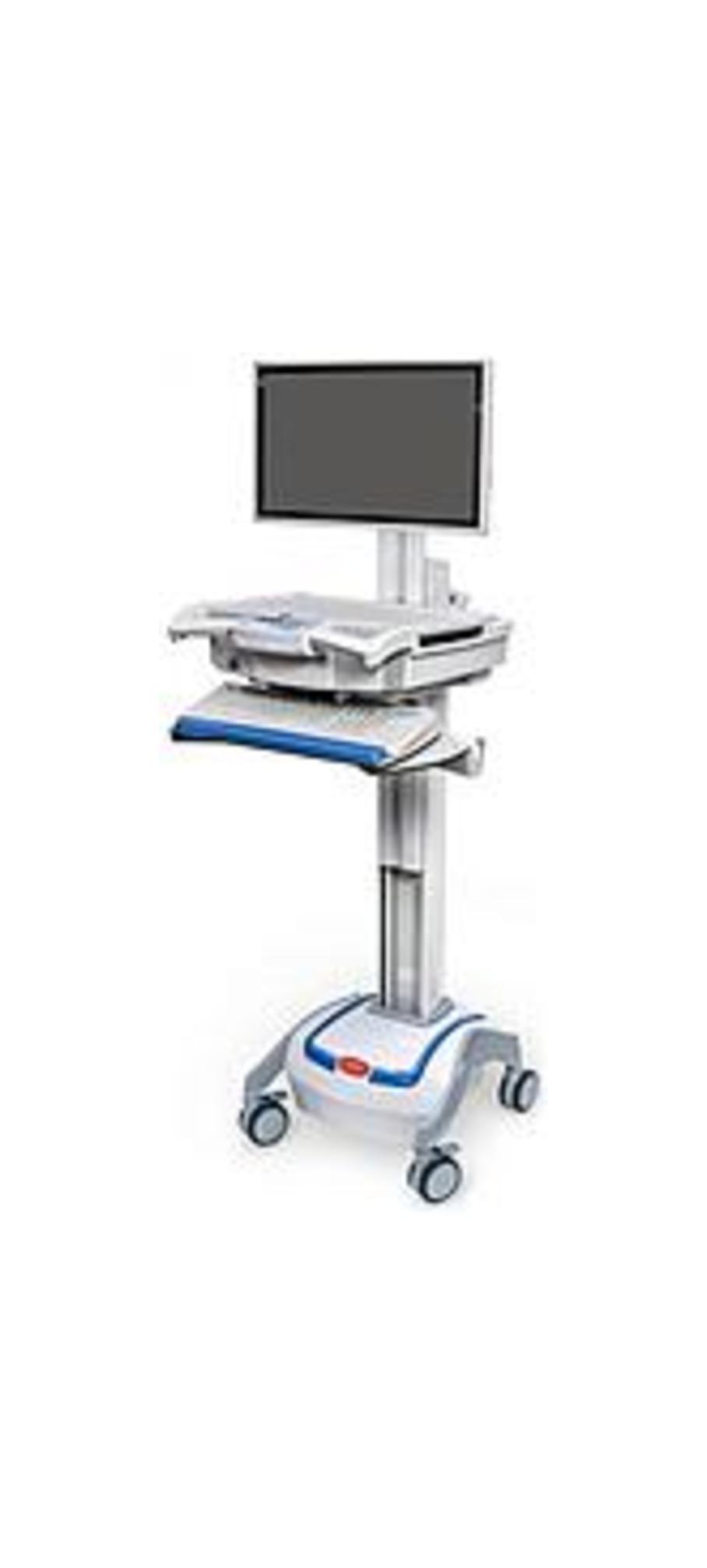 Capsa Healthcare 1975076 M38e XP Non-Powered Point of Care Mobile Cart - White