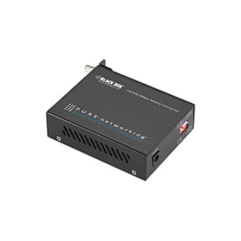 Black Box LHC202A Transceiver/Media Converter - 1 x Network (RJ-45) - 1 x SC Ports - DuplexSC Port - Single-mode - Fast Ethernet - 10/100Base-T, 100Ba