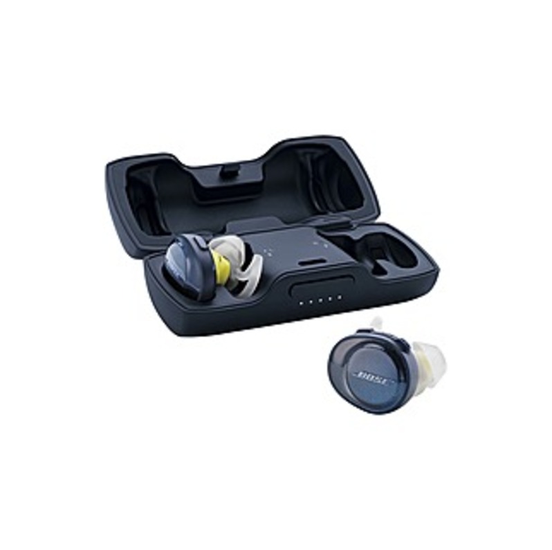 Bose SoundSport Free Wireless Headphones - Stereo - Midnight Blue, Citron - Wireless - Bluetooth - 29.5 ft - Earbud - Binaural - In-ear