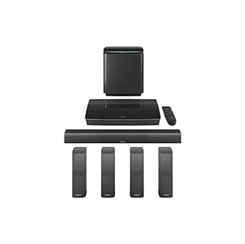 Bose Lifestyle 650 5.1 Home Theater System - Control Console - Black - Dolby Digital, Dolby Digital Plus, Dolby TrueHD, DTS - Bluetooth - Wireless Spe