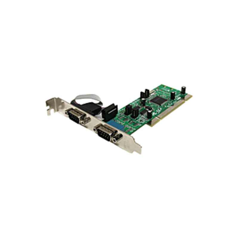 StarTech.com 2 Port PCI RS422/485 Serial Adapter Card with 161050 UART - 2 x 9-pin DB-9 Male RS-422/485 Serial Universal PCI