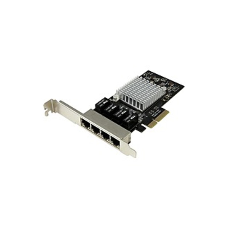 StarTech.com 4-Port Gigabit Ethernet Network Card - PCI Express, Intel I350 NIC - Quad Port PCIe Network Adapter Card w/ Intel Chip - PCI Express x4 -