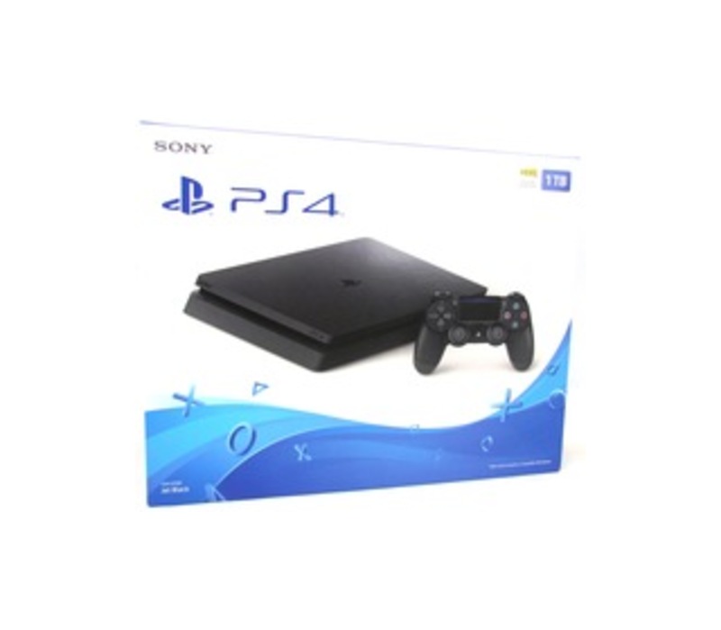 Sony PlayStation 4 Slim Gaming Console - Game Pad Supported - Wireless - Black - ATI Radeon - Blu-ray Disc Player - 1 TB HDD - Gigabit Ethernet - Blue