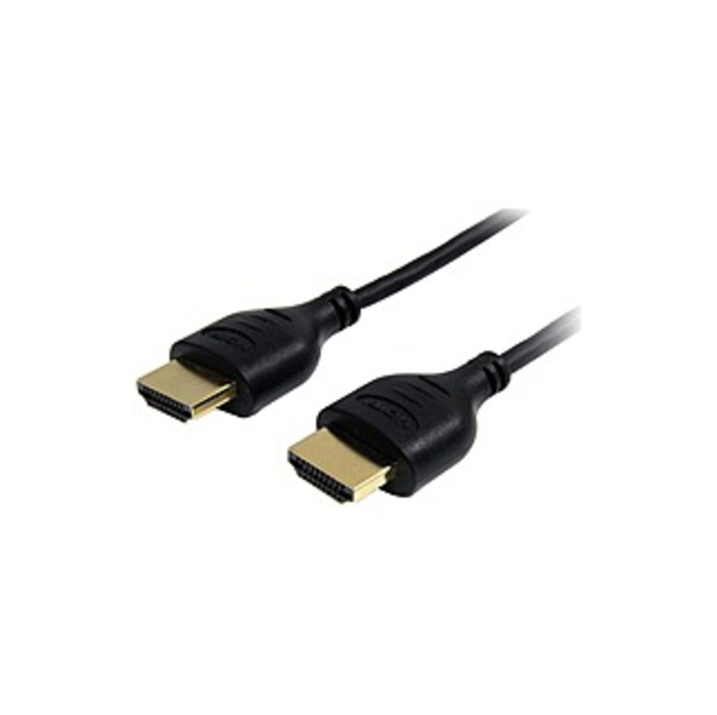StarTech.com 3 ft Slim High Speed HDMI Cable with Ethernet - Ultra HD 4k x 2k HDMI Cable - HDMI to HDMI M/M - HDMI - 3 ft - 1 Pack - 1 x HDMI Male Dig
