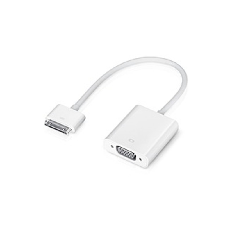 4XEM Apple 30 Pin to VGA Adapter for Apple iPhone/iPad/iPods with 30pin connections - 4XEM 30Pin Apple Proprietary connection to VGA Adapter for Apple