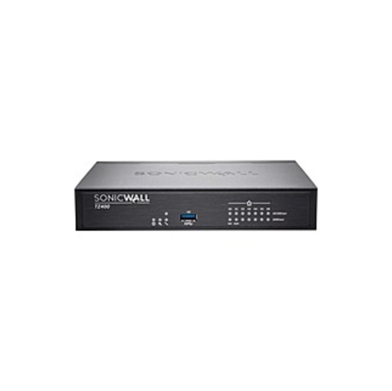 SonicWall TZ400 Network Security/Firewall Appliance - 7 Port - 10/100/1000Base-T Gigabit Ethernet - DES, 3DES, MD5, SHA-1, AES (128-bit), AES (192-bit