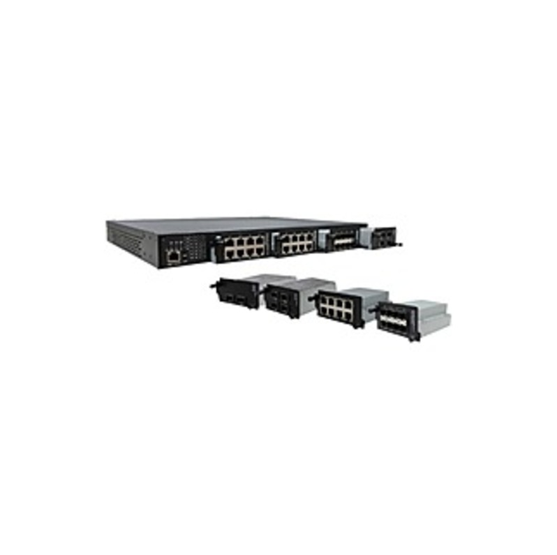 Transition Networks Modular Rack Mount Hardened Layer 2 Switch - 4 Expansion Slot - Manageable - Modular - 2 Layer Supported - 1U High - Rack-mountabl