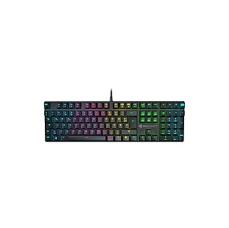 Roccat Suora FX - RGB Illuminated Frameless Mechanical Gaming Keyboard - Cable Connectivity - USB 1.1 Interface - Compatible with Computer (PC) - Game