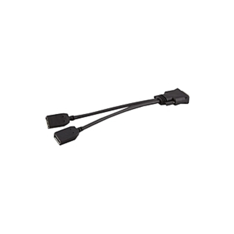 HP Video Cable Adapter - DMS-59 Video - DisplayPort Female Digital Audio/Video - Black