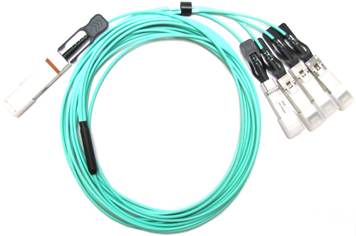 AMC AOC-QSFP-4XSFP10G-3M-AMC Active Optical Cable (AOC) - For QSFP+ to SFP+ Applications