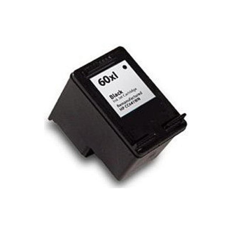Compatible HP CC641WN-R (CC641WN) 60XL High Yield Inkjet Print Cartridge for Deskjet D2530, D2560 Printers - 600 Pages - Black