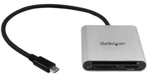 StarTech FCREADU3C USB 3.0 Flash Memory Multi-Card Reader/Writer - Silver, Black