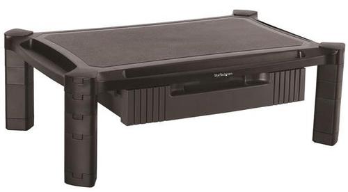 StarTech MONSTADJDL Adjustable 32-inch Monitor Riser with Drawer - Large - Black