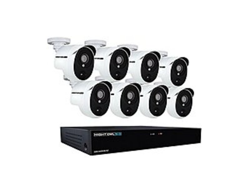 Night Owl XHD502-88P 5.0 Megapixel 8-Channel HD Video Security DVR System - 8 Cameras - 2 TB HDD - White