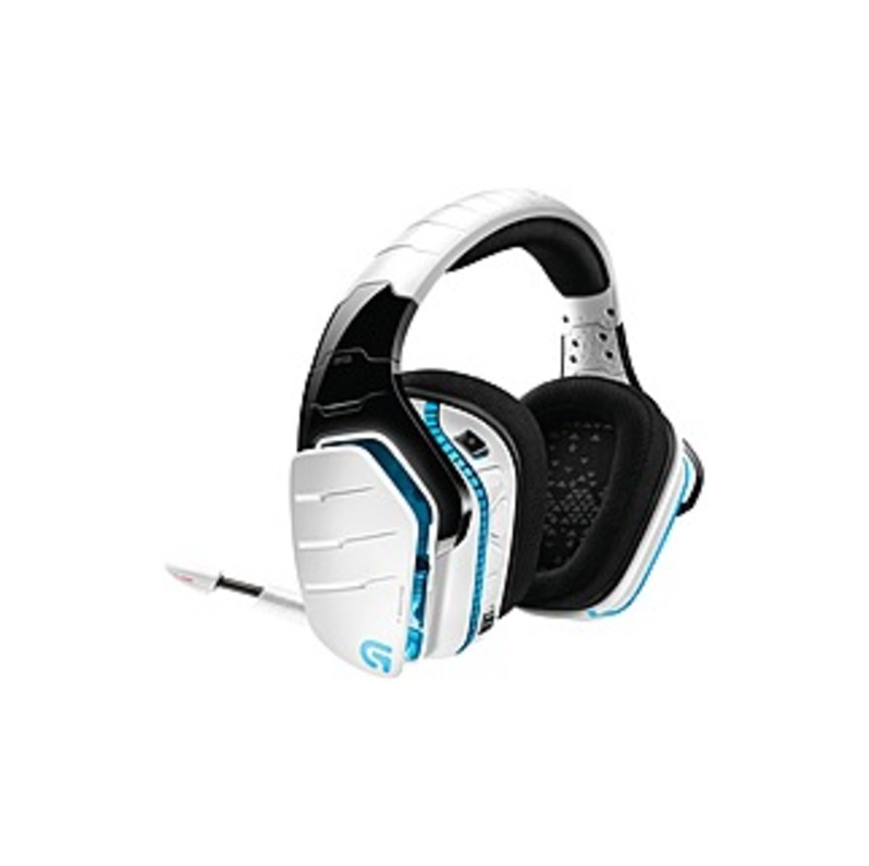 Logitech G933 Artemis Spectrum and Artemis Spectrum Snow Wireless 7.1 Gaming Headset - Stereo - White - USB, Mini-phone, RCA - Wired/Wireless - 65.6 f