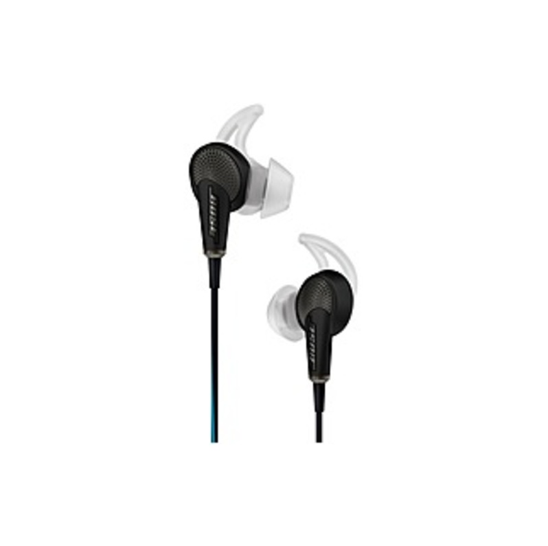 Bose QuietComfort 20 Acoustic Noise Cancelling Headphones Apple Devices - Stereo - Black - Mini-phone - Wired - Earbud - Binaural - In-ear - 4.33 ft C