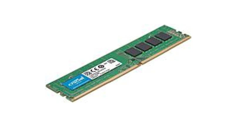 Crucial 8GB DDR4 SDRAM Memory Module - For Desktop PC - 8 GB - DDR4-2400/PC4-19200 DDR4 SDRAM - CL17 - 1.20 V - Non-ECC - Unbuffered - 288-pin - DIMM