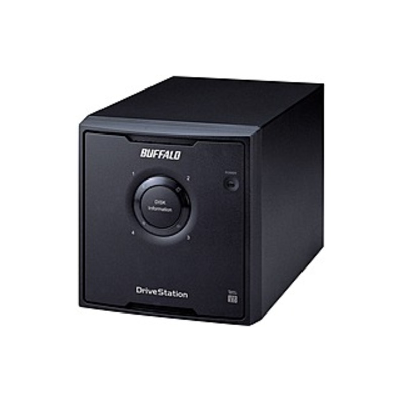 BUFFALO DriveStation Quad USB 3.0 4-Drive 24 TB Desktop DAS (HD-QH24TU3R5) - SATA - RAID JBOD/0/1/5/10 - 4 x 6 TB Drives Installed - Backup Software -