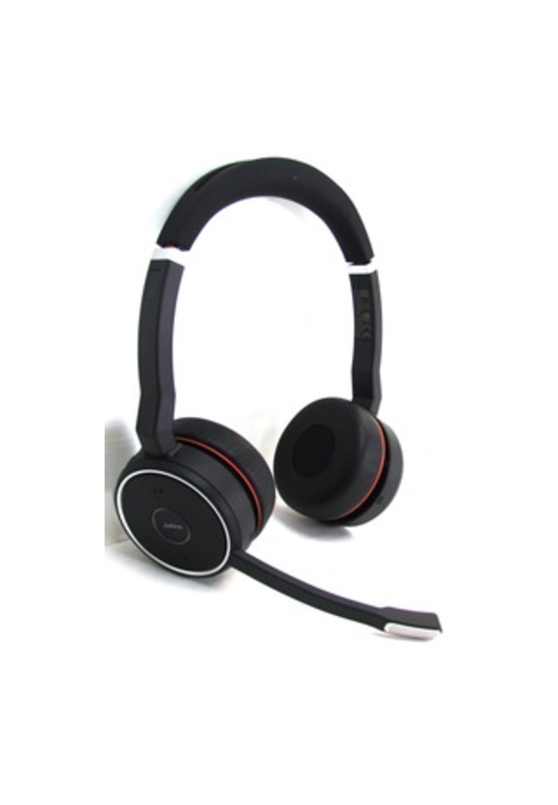 Jabra EVOLVE 75 Headset UC Stereo - Stereo - Wireless - Bluetooth - 100 ft - 20 Hz - 20 kHz - Over-the-head - Binaural - Circumaural - Noise Canceling
