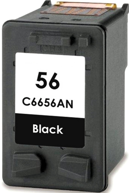Compatible HP C6656AN-R No. 56 Ink Cartridge - Ink-Jet - Black