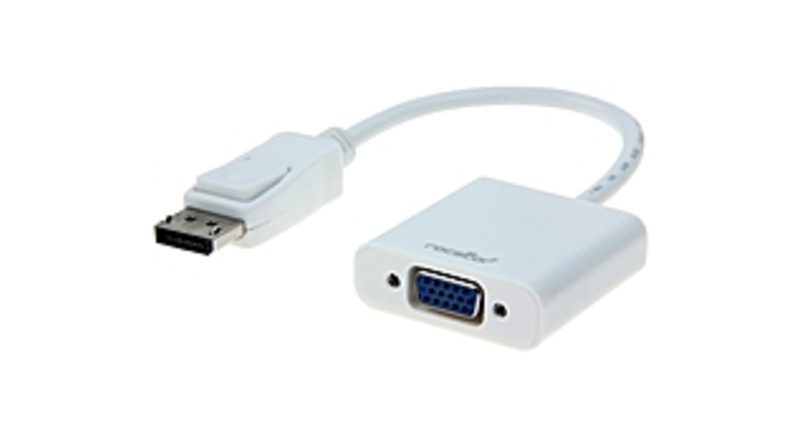 Rocstor Y10A102-W1 5.9-inch DisplayPort to VGA Video Adapter Converter - White