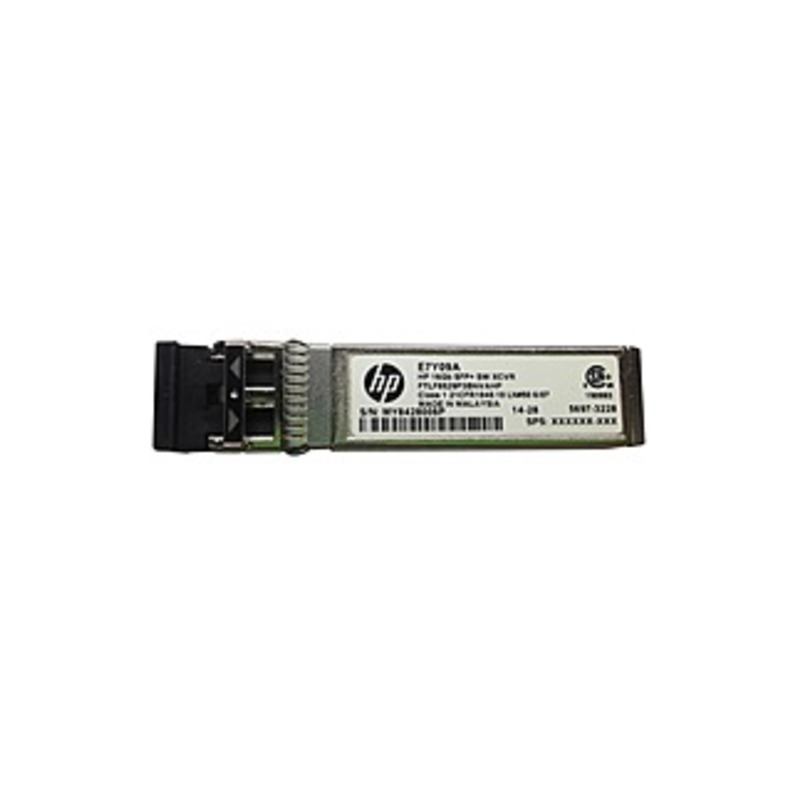 HPE 16 GB SFP+ Short Wave Extended Temp Transceiver - For Data Networking, Optical Network 1 10GBase-SW - Optical Fiber10 Gigabit Ethernet - 10GBase-S