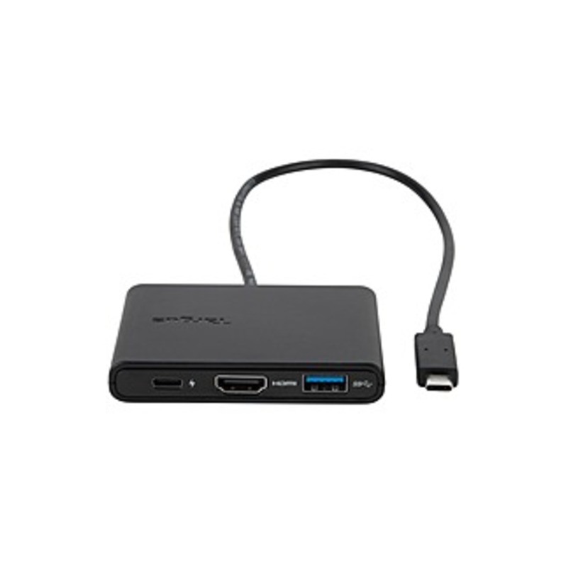Targus USB-C 3-in-1 Multiport Video Adapter - TAA Compliant - for Notebook/Tablet PC - USB Type C - HDMI - Black - Wired - TAA Compliant