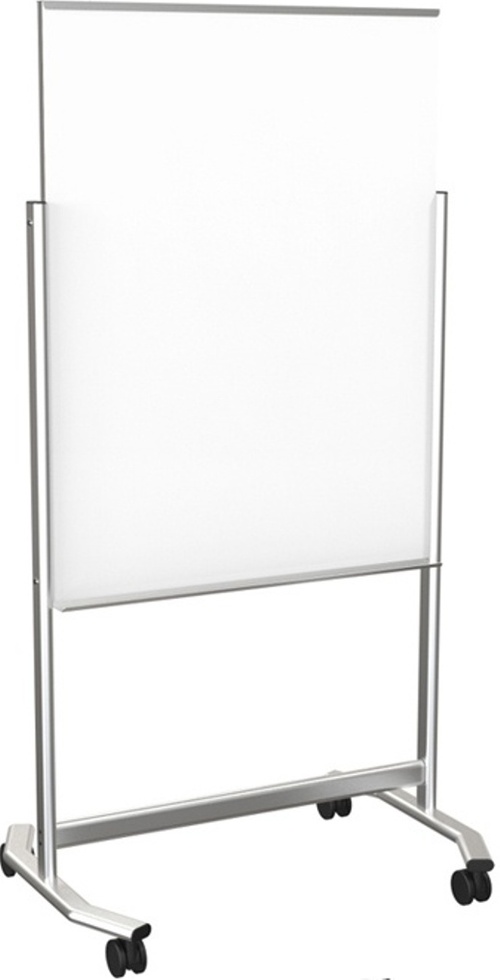 Best-Rite 74950 Floor-Standing Magnetic Whiteboard - 48 x 35.98 inches - Powder-coated Steel - Silver Frame