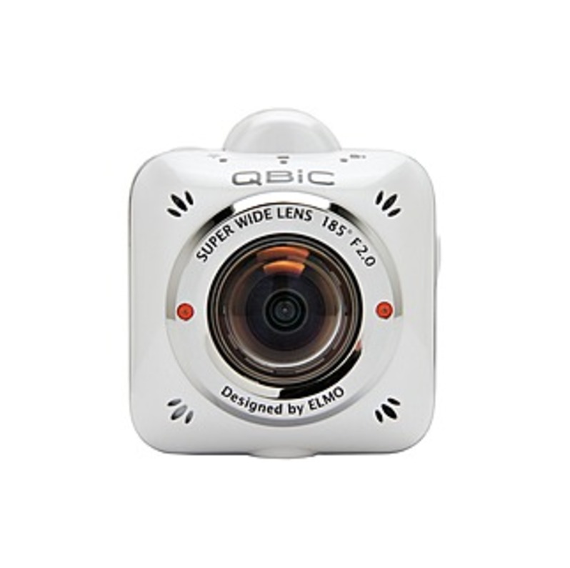 Elmo QBiC MS-1 Digital Camcorder - Full HD - White - 16:9 - 5 Megapixel Image - MP4, H.264 - Electronic (IS) - Speaker, Microphone - HDMI - USB - micr