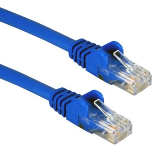 QVS VV2950 25 feet 350 MHz CAT5e/Ethernet Flexible Snagless Patch Cord - 3-Pack - Blue