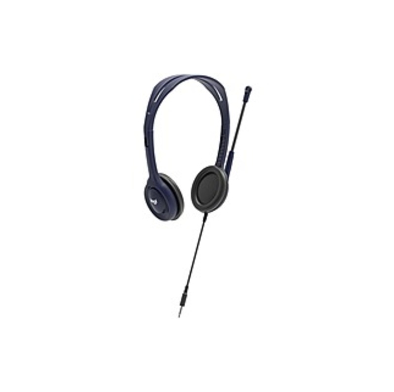 Logitech Wired 3.5 mm Headset with Microphone - Stereo - Blue - Mini-phone - Wired - 70 Hz - 9 kHz - Over-the-head - Binaural - Supra-aural - 4.30 ft
