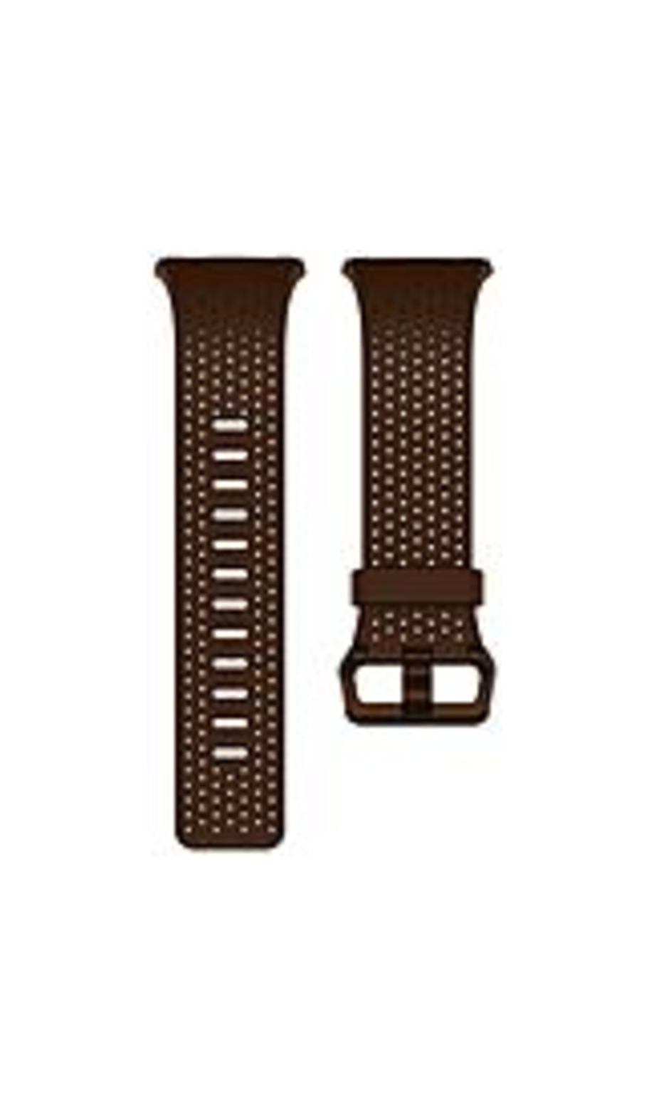 Fitbit Smartwatch Band - Cognac - Leather, Aluminum