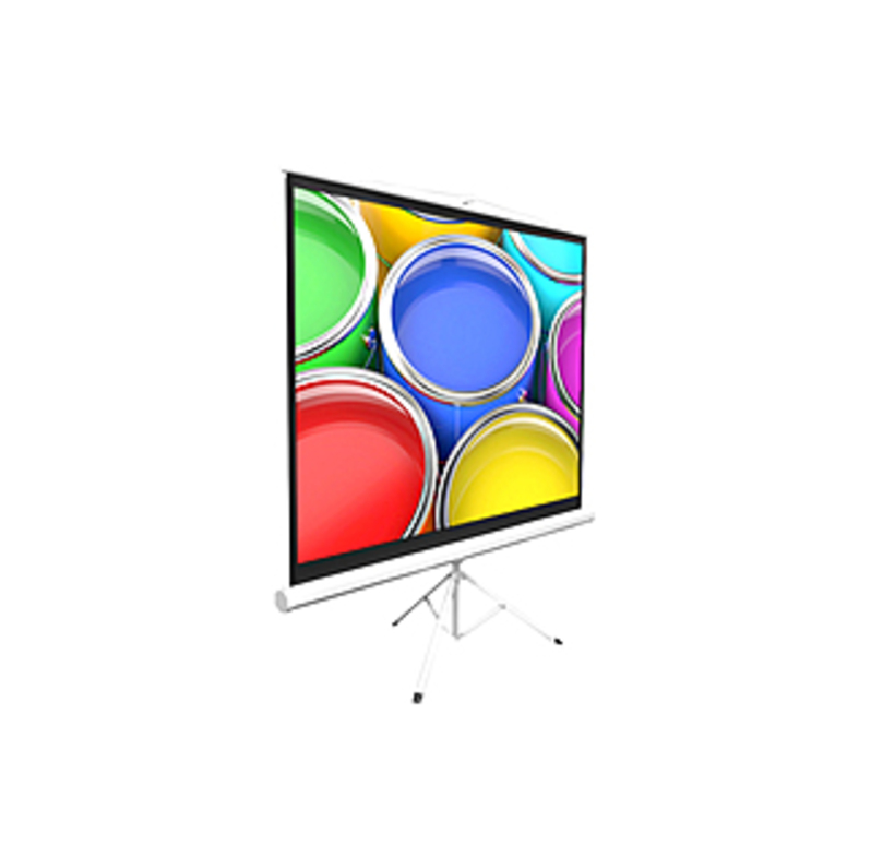 PylePro PRJTP72 Manual Projection Screen - 72" - 4:3 - Floor Mount - 43.3" x 57.1" - Matte White