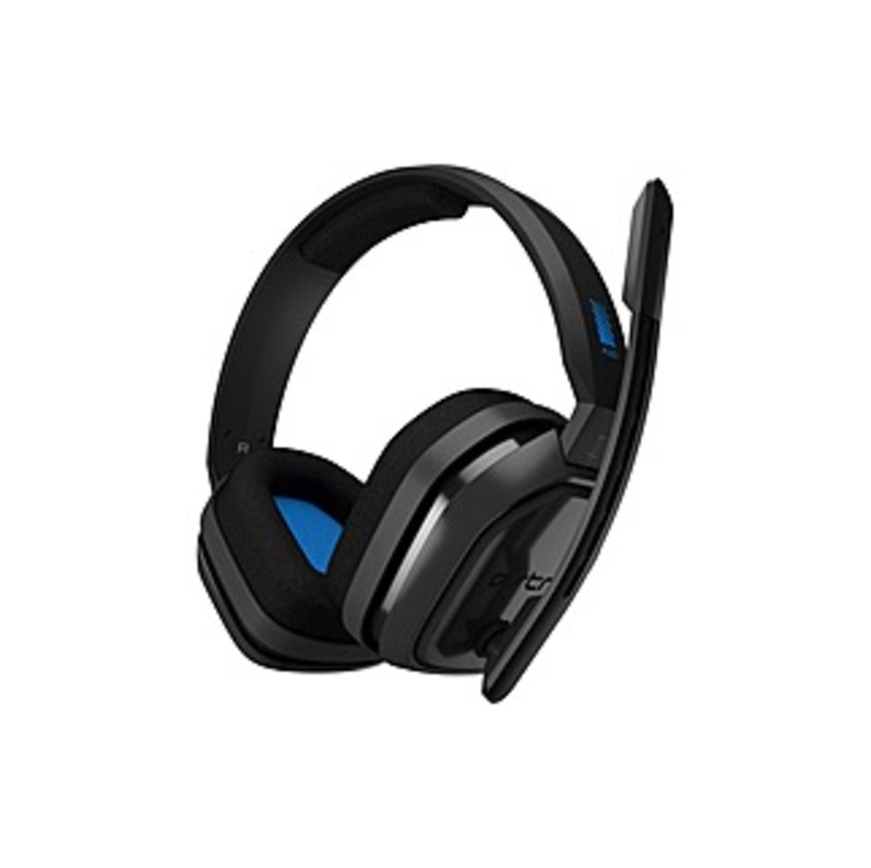 Astro A10 Headset - Stereo - Blue, Gray - Mini-phone - Wired - 32 Ohm - 20 Hz - 20 kHz - Over-the-ear, Over-the-head - Binaural - Circumaural