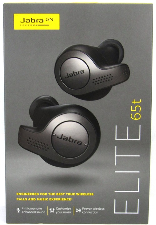 Jabra Elite 65t Earset - Stereo - Titanium Black - Wireless - Bluetooth - 33 ft - 16 Ohm - 20 Hz - 20 kHz - Earbud - Binaural - In-ear - Noise Reducti