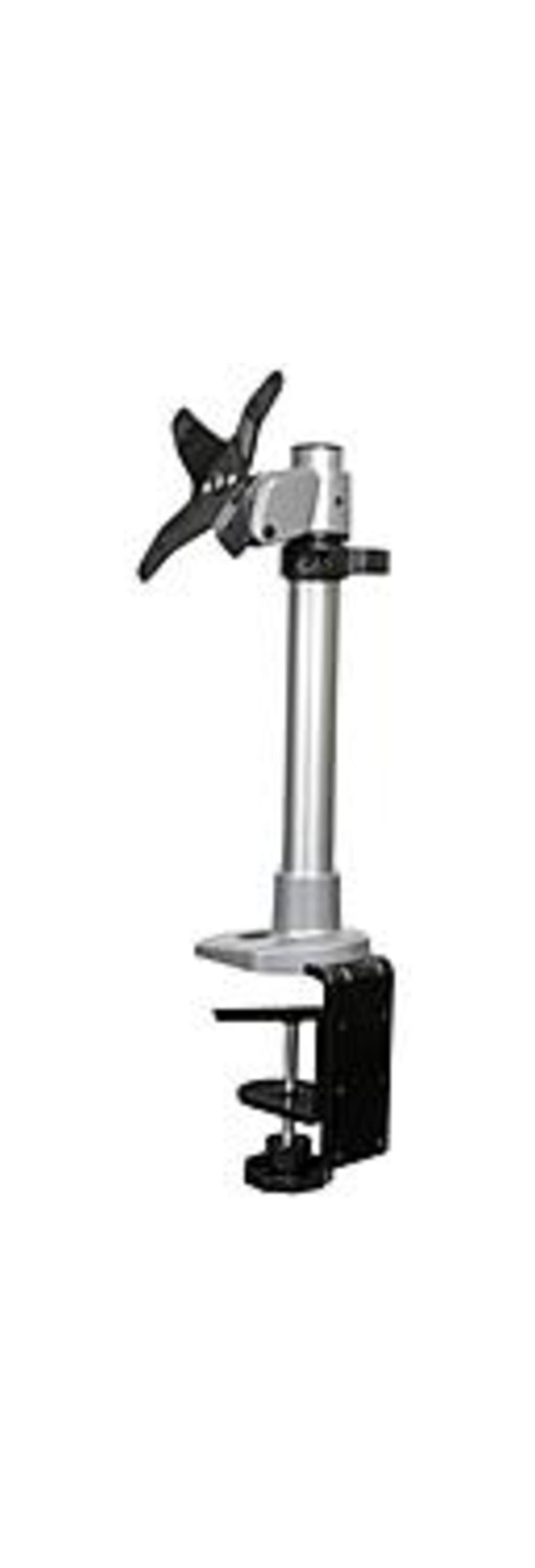 StarTech ARMPIVOT Single Adjustable Mount for 12-inch to 30-inch LCD Monitors - Silver