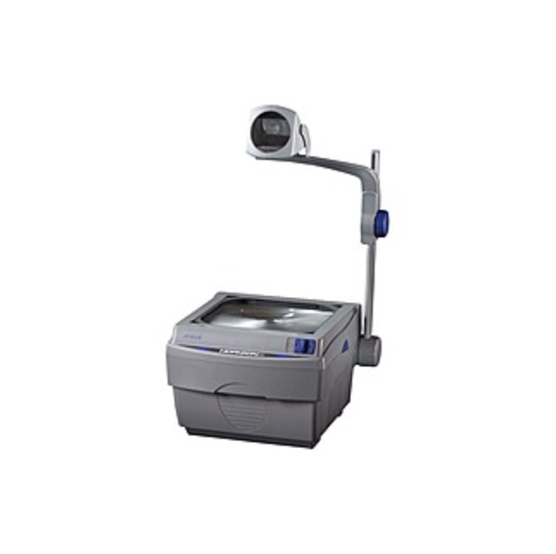 Apollo 16002 Overhead Projector, 2000 Lumen Output, 10" x 10", Closed Head - Close - Doublet - 2000 lm - Gray