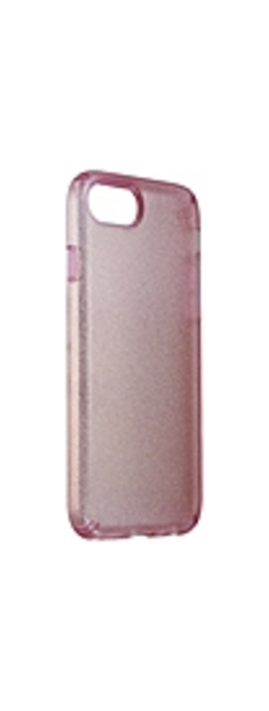 Speck Presidio CLEAR Case - iPhone 6, iPhone 6S, iPhone 7 - Rose Pink with Gold Glitter - Matte, Translucent - Impactium, Plastic - 96" Drop Height
