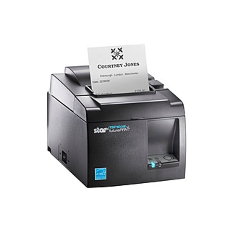 Star Micronics TSP143IIIU GRY US Direct Thermal Printer - Monochrome - Desktop - Receipt Print - 2.83" Print Width - 0.5 Second Mono - 203 dpi - USB -